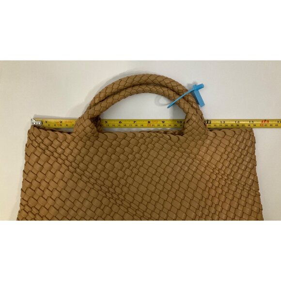 NWT Woven Tote Shoulder Handbag - with zipper purse - Large Travel Tote - Picture 5 of 10